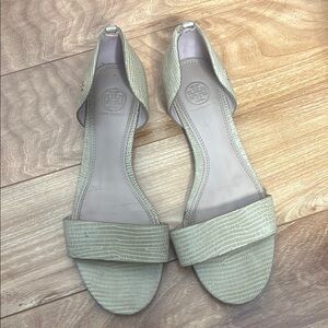Tory Burch Savannah Dorsal Flat Sandals 9.0